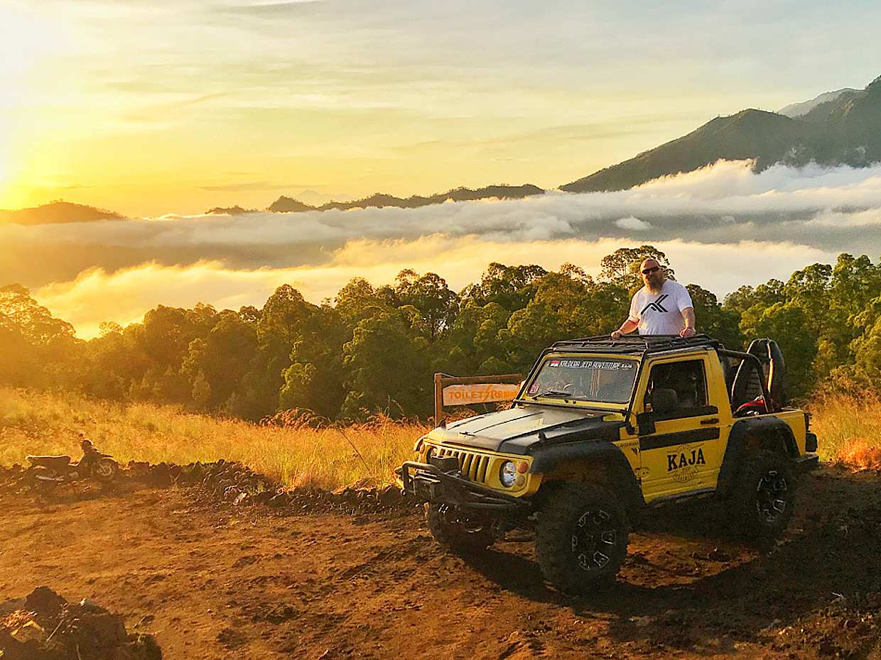 Explore Mount Batur Sunrise and Black Lava with Private 4WD Jeep Adventure in Indonesia, Bali