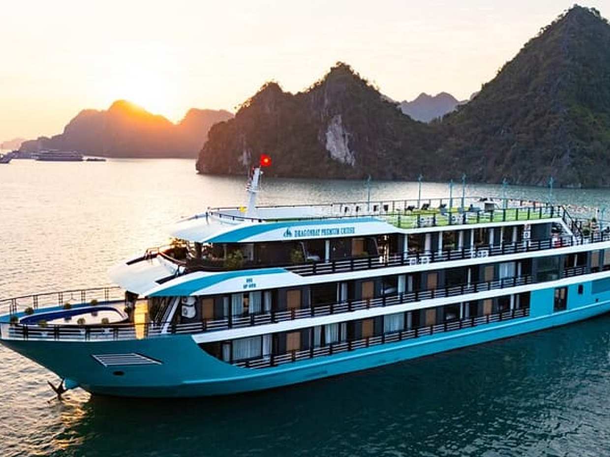 Dragon 5Star HaLong Cruise 2D1N Included Transfer from Hanoi , Vietnam