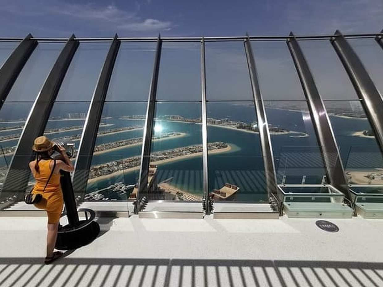 Visite touristique de Dubaï avec entrée à la tour The Palm View et prise en charge aux Émirats arabes unis.