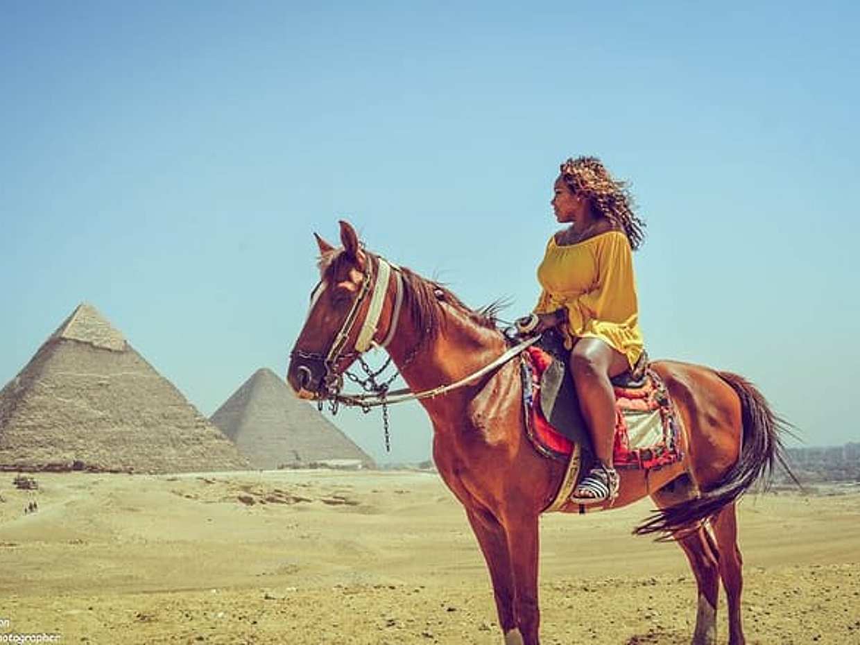 Private Arabian Horses Ride at the Pyramids With Pickup