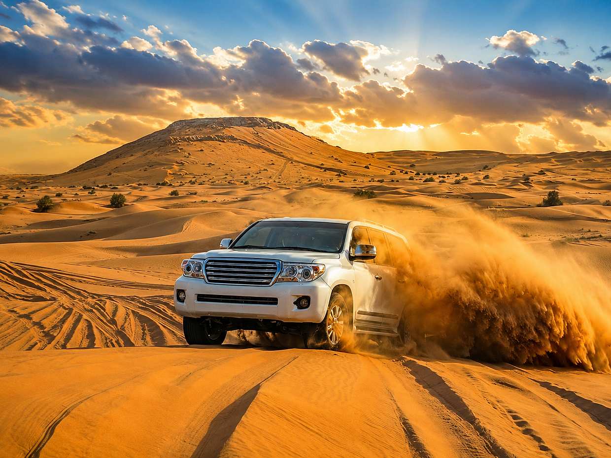 Doha Private Sunset Desert Safari with Dune Bashing, Inland Sea Visit & Swim in Qatar, photo 4