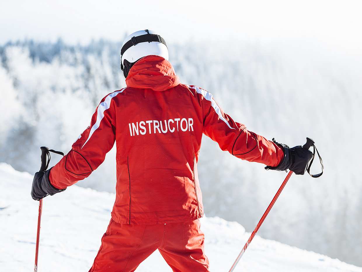 Skilehrer für zwei Personen