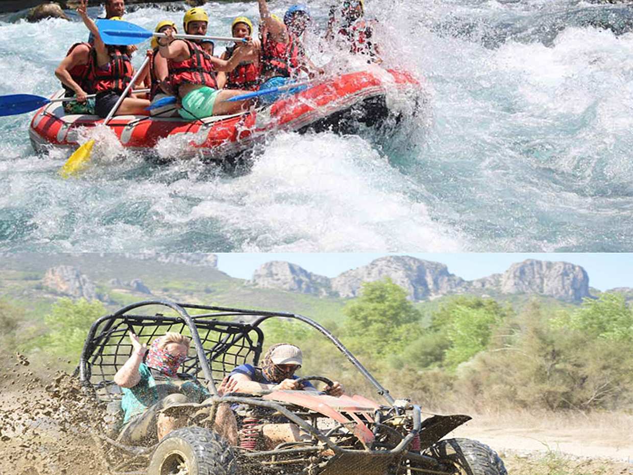 Rafting, projížďka buginou a Zip Line s dopravou a obědem (3 v 1) v Turecku, Alanyi