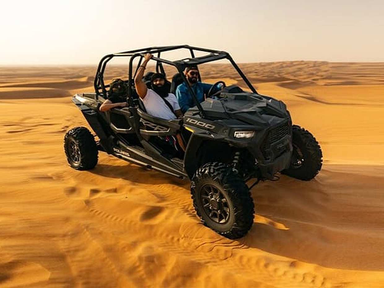 Dubai: Buggy Dune Bashing, Sand Boarding, Camel Ride & Show