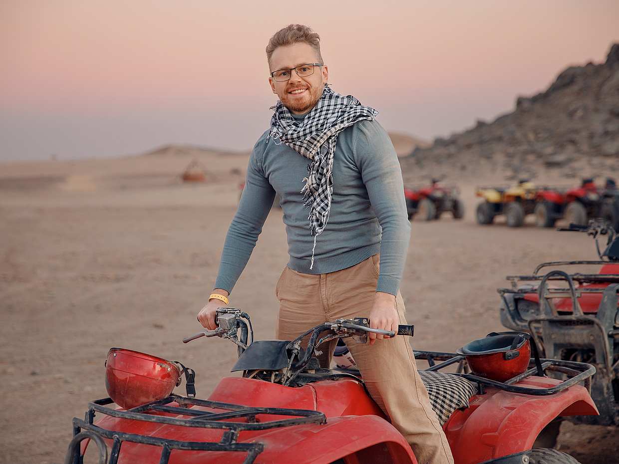 Quad Bike Tour at Giza Pyramids in Cairo, Egypt