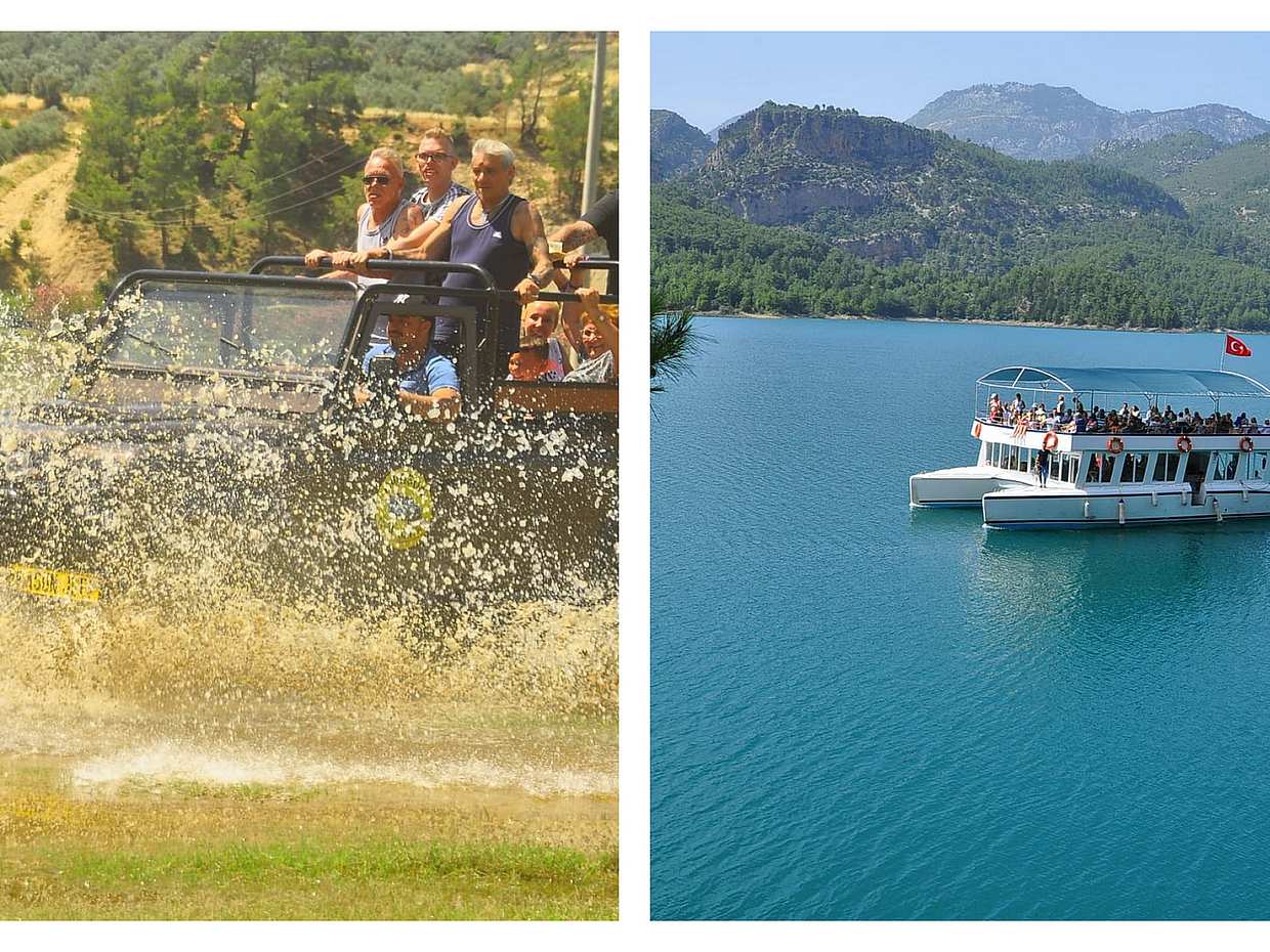 2 in 1 : Jeep Safari and Green Canyon Boat Tour from Side with Lunch in Turkey, Manavgat Small Waterfall, photo 2