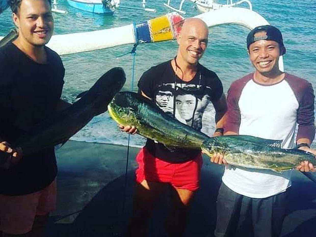 Sailing and Fishing Candi Dasa in Indonesia, Bali