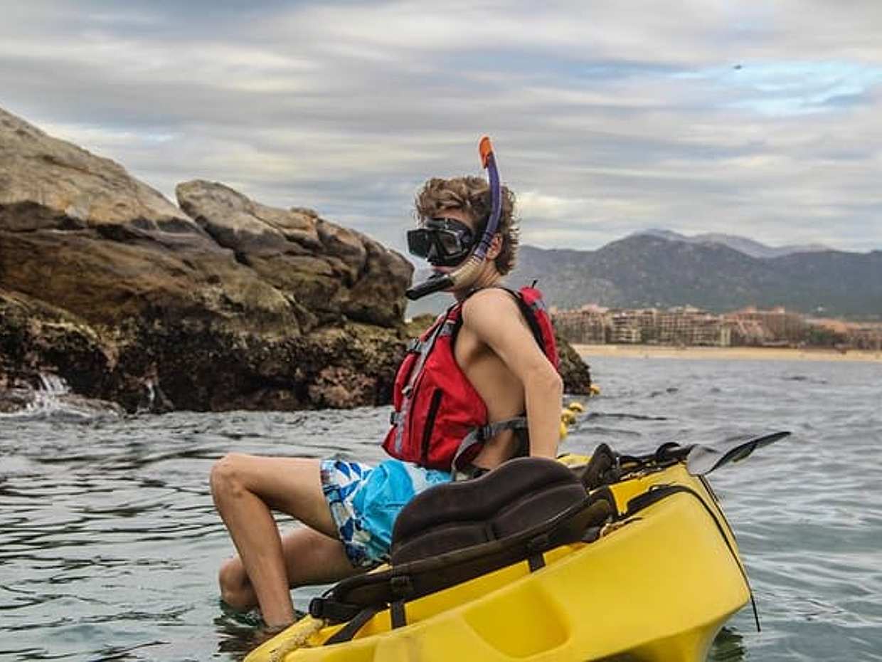 Cabo Kayak & Snorkel Adventure to the Arch with Glass Bottom