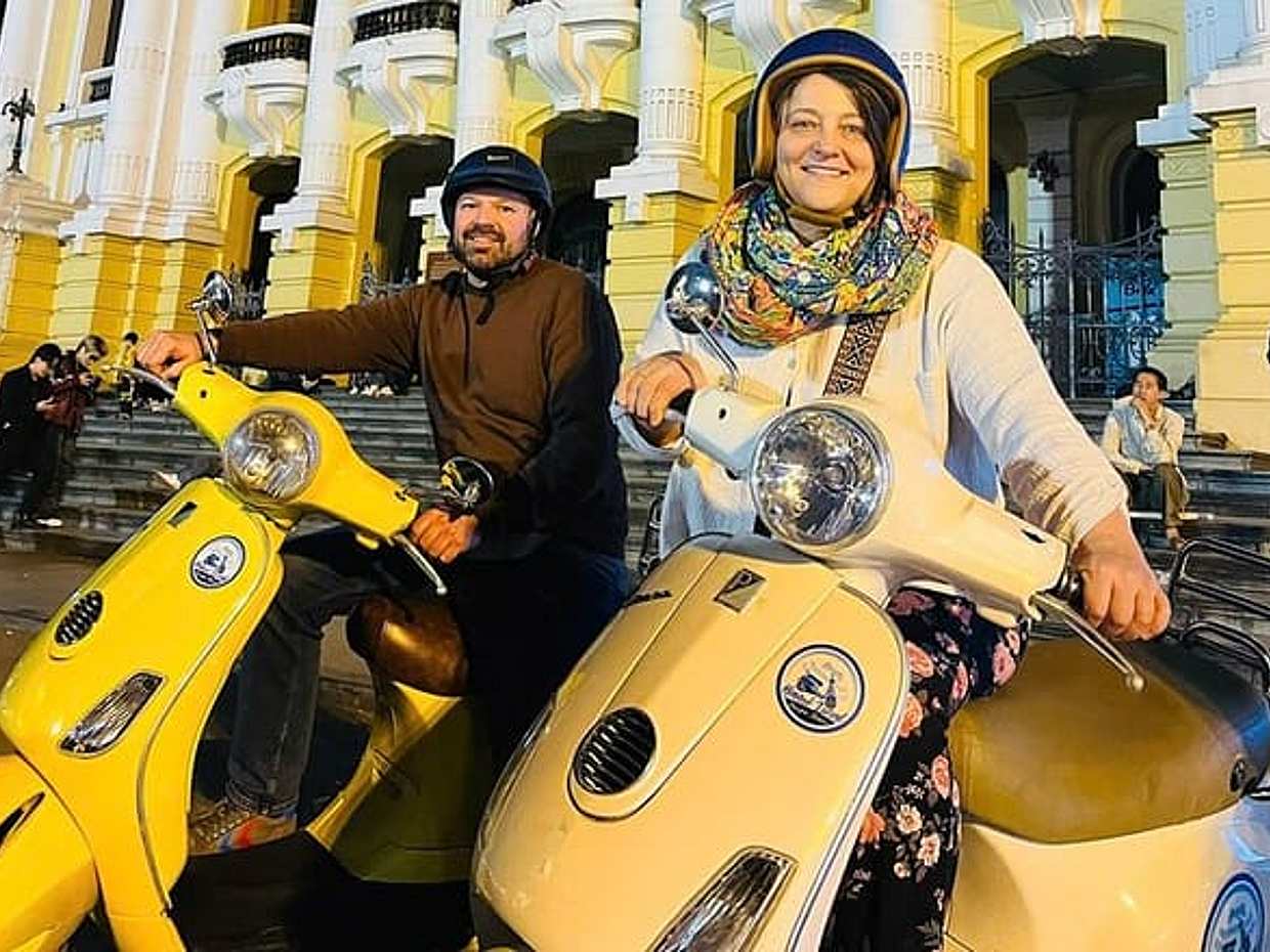 Hanoi Vespa Sunset Tour with Local Food and Train Street in Vietnam, Hà Nội