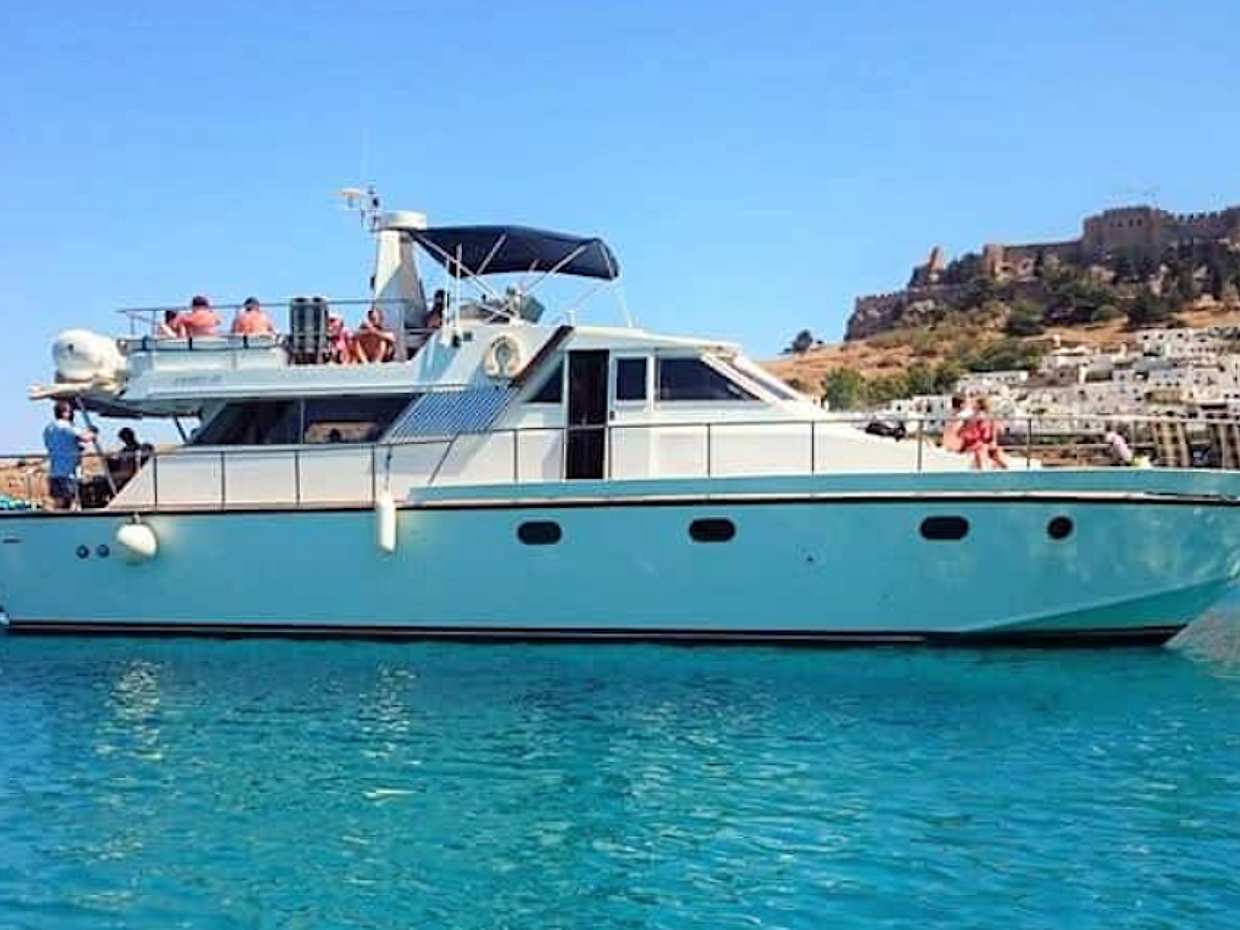 Rhodes East Coast Adults-only Yacht Full Day Cruise with Transfer in Greece, Rhodes Island