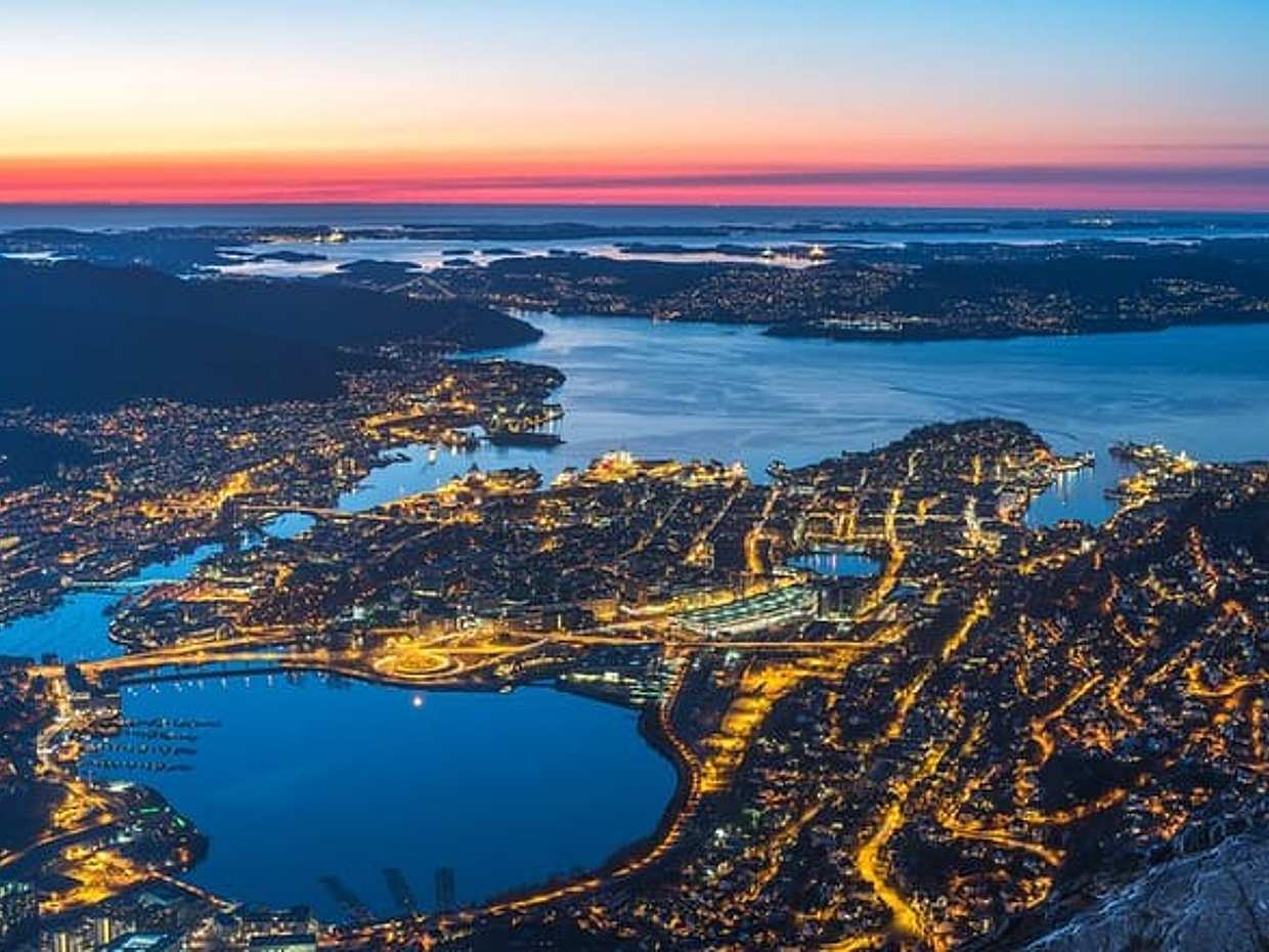 "Bergen nocą: wycieczka na Mount Ulriken i kolejką linową Floyen w Norwegii", photo 2