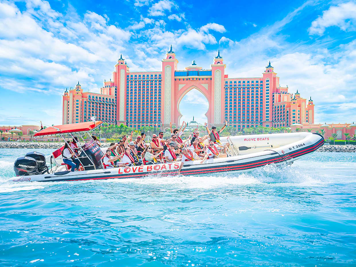 Speedboat Sightseeing Tour Atlantis & Burj AL Arab in United Arab Emirates, Atlantis the palm