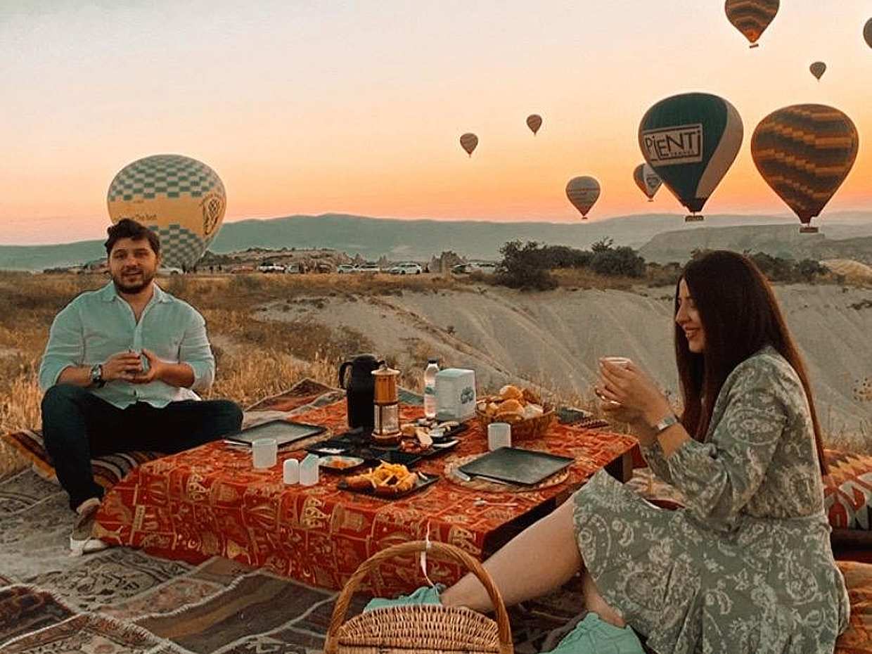 Enjoy Turkish Breakfast in Cappadocian Valley in Göreme, Türkiye