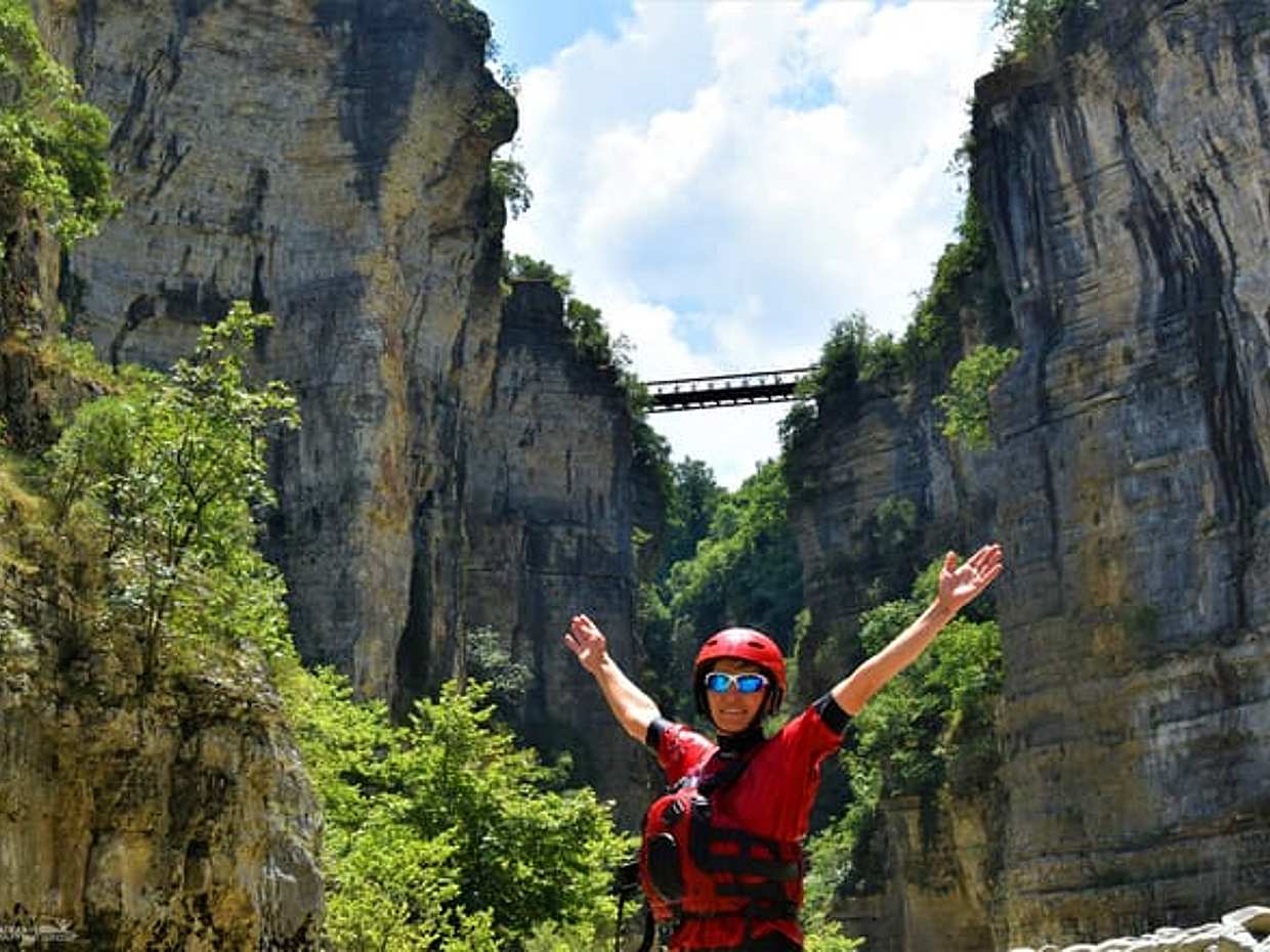 Rafting, canoe excursion in the Grand Canyon of Albania with lunch
