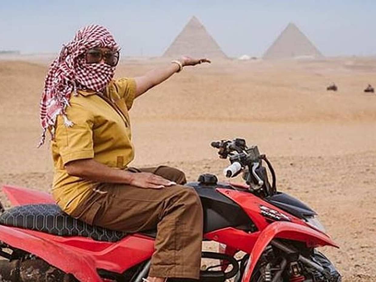 PRIVATE ATV Quad Bike Tour at Pyramids of Giza with Lunch