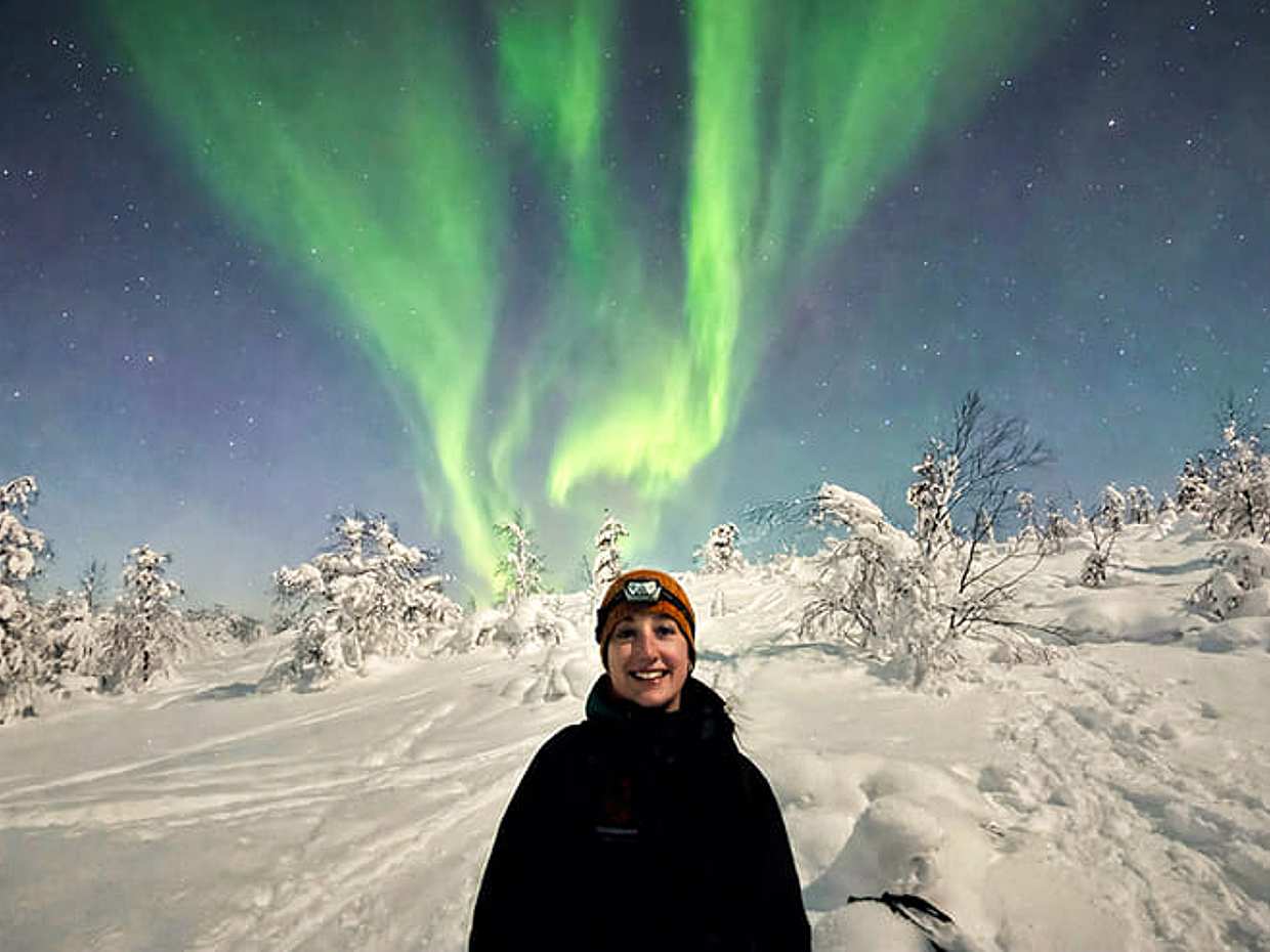 Night Snowshoeing — search for the Aurora, Levi, photo 5