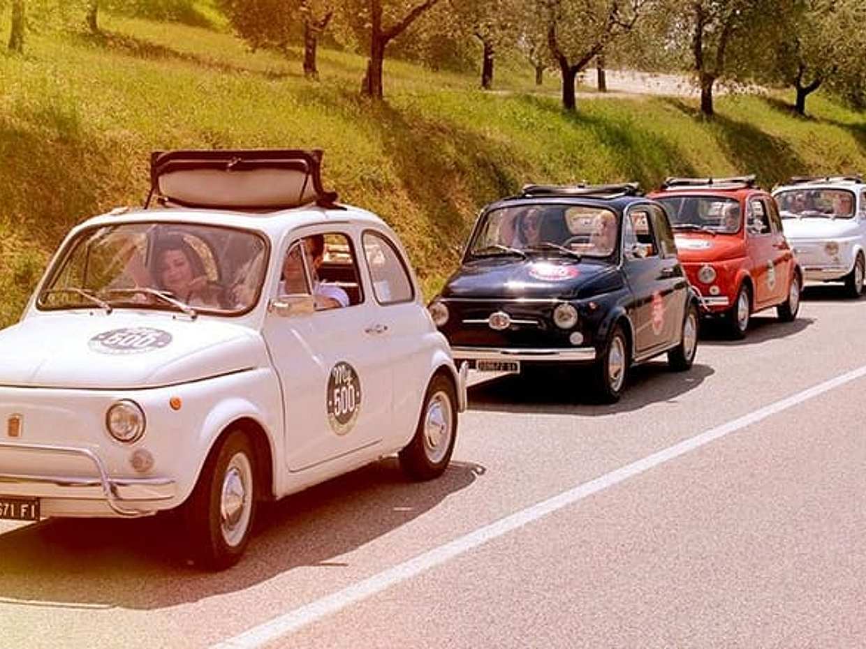 Tour in Fiat 500 tra le Strade del Chianti da San Gimignano in Italia, Siena