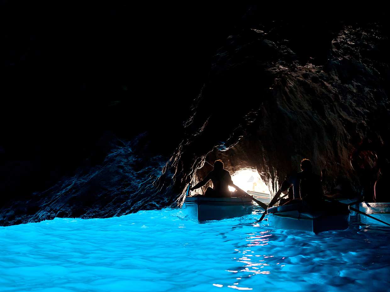 Sorrentoküste, Capri und Blaue Grotte Bootstour in Italien
