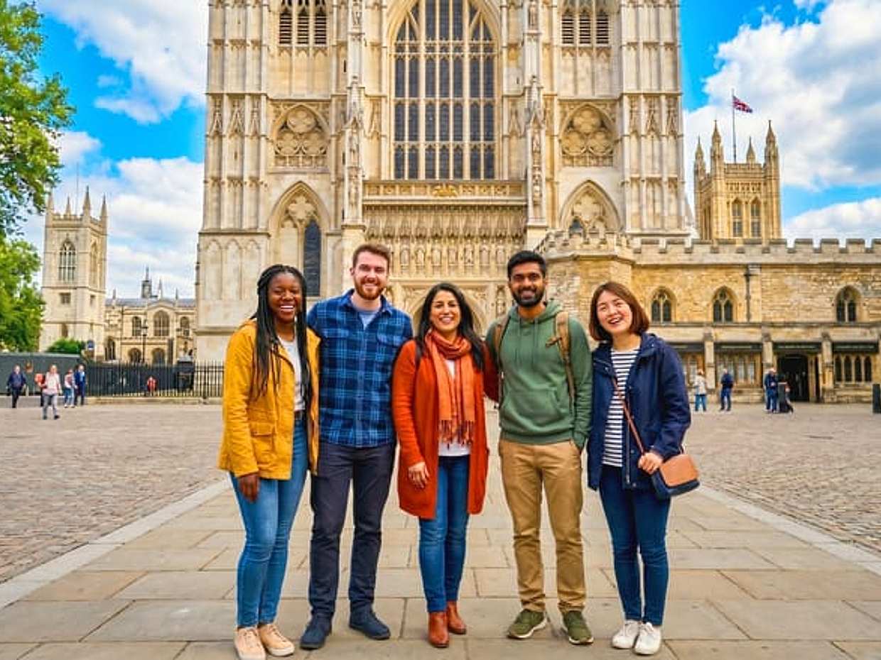 3-hour: Free Recital at the Abbey, Guided Tour Outside - English
