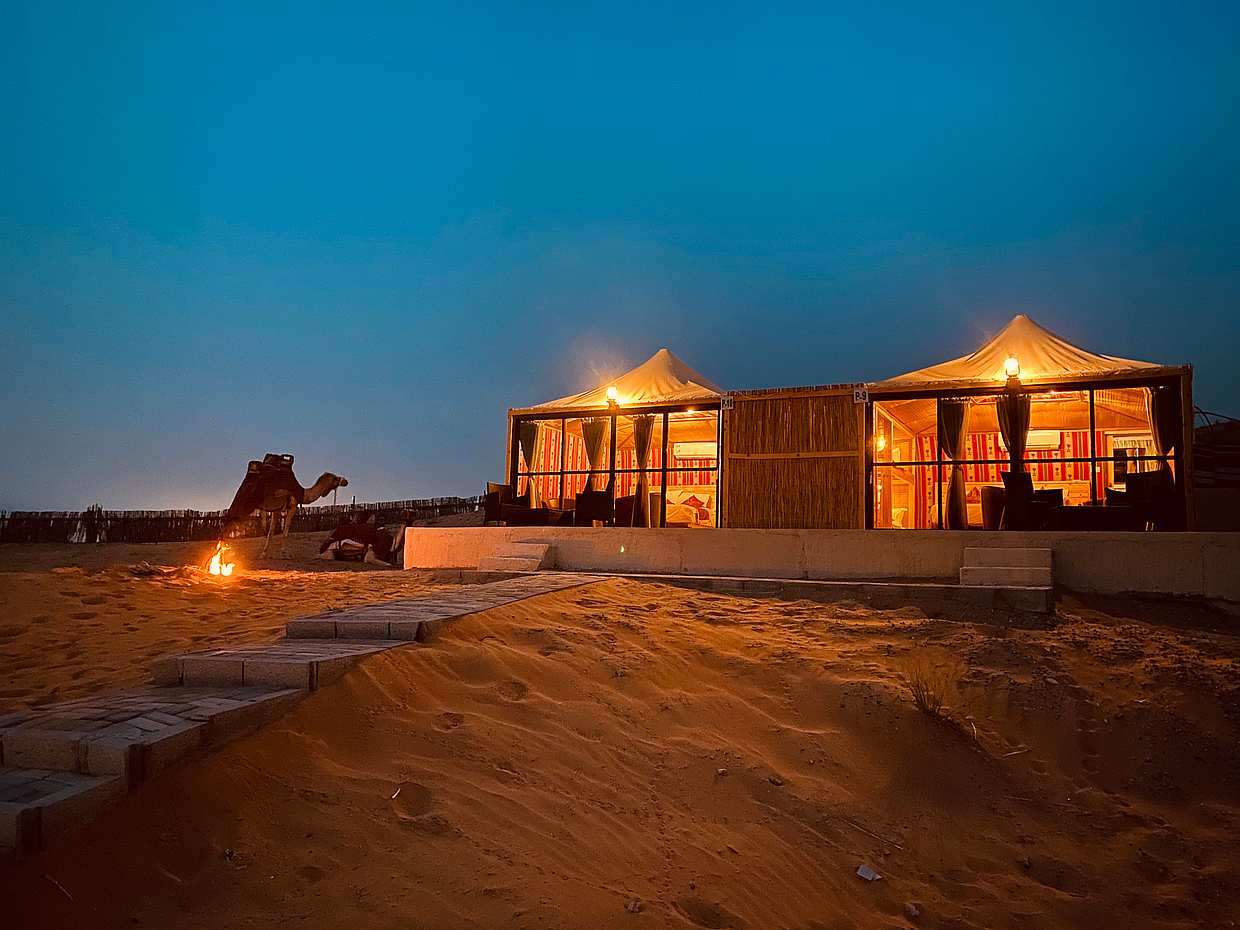 Overnight Camping at Bedouin Oasis Premium Tents in United Arab Emirates, Ras al Khaimah