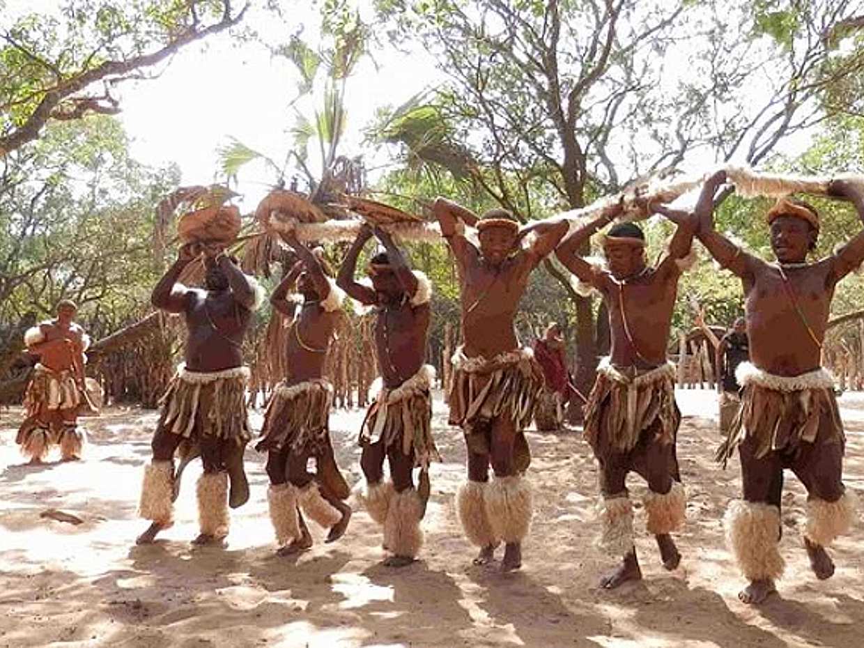 Hluhluwe Imfolozi Safari y Excursión de un Día a la Aldea Cultural DumaZulu en Sudáfrica, Durban.
