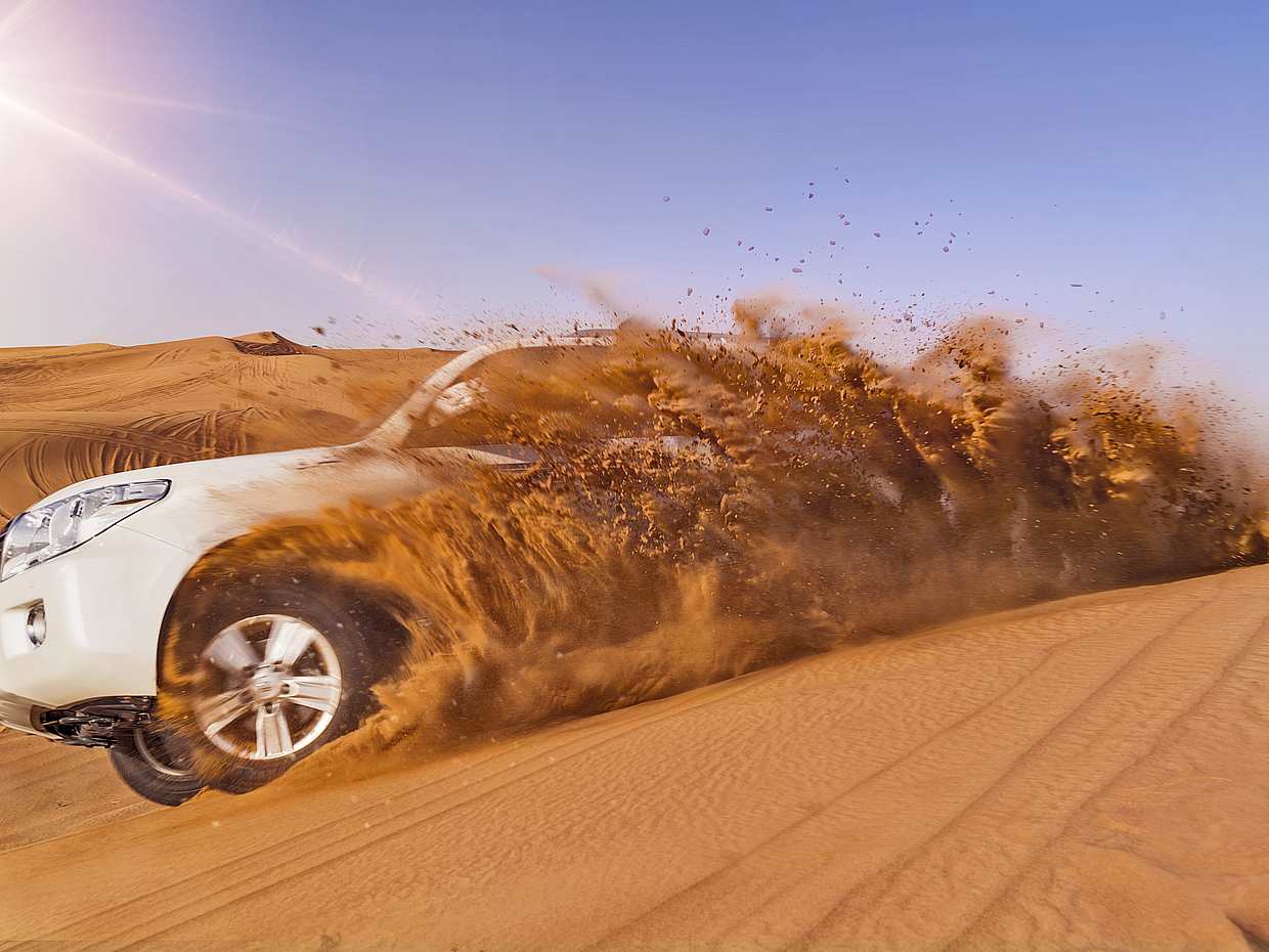 The Ghost Village Safari Tour with Dune Bashing and Sandboarding in Dubai, United Arab Emirates