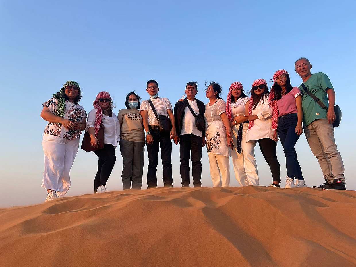 Pouštní safari výlet Dubaj ve Spojených arabských emirátech