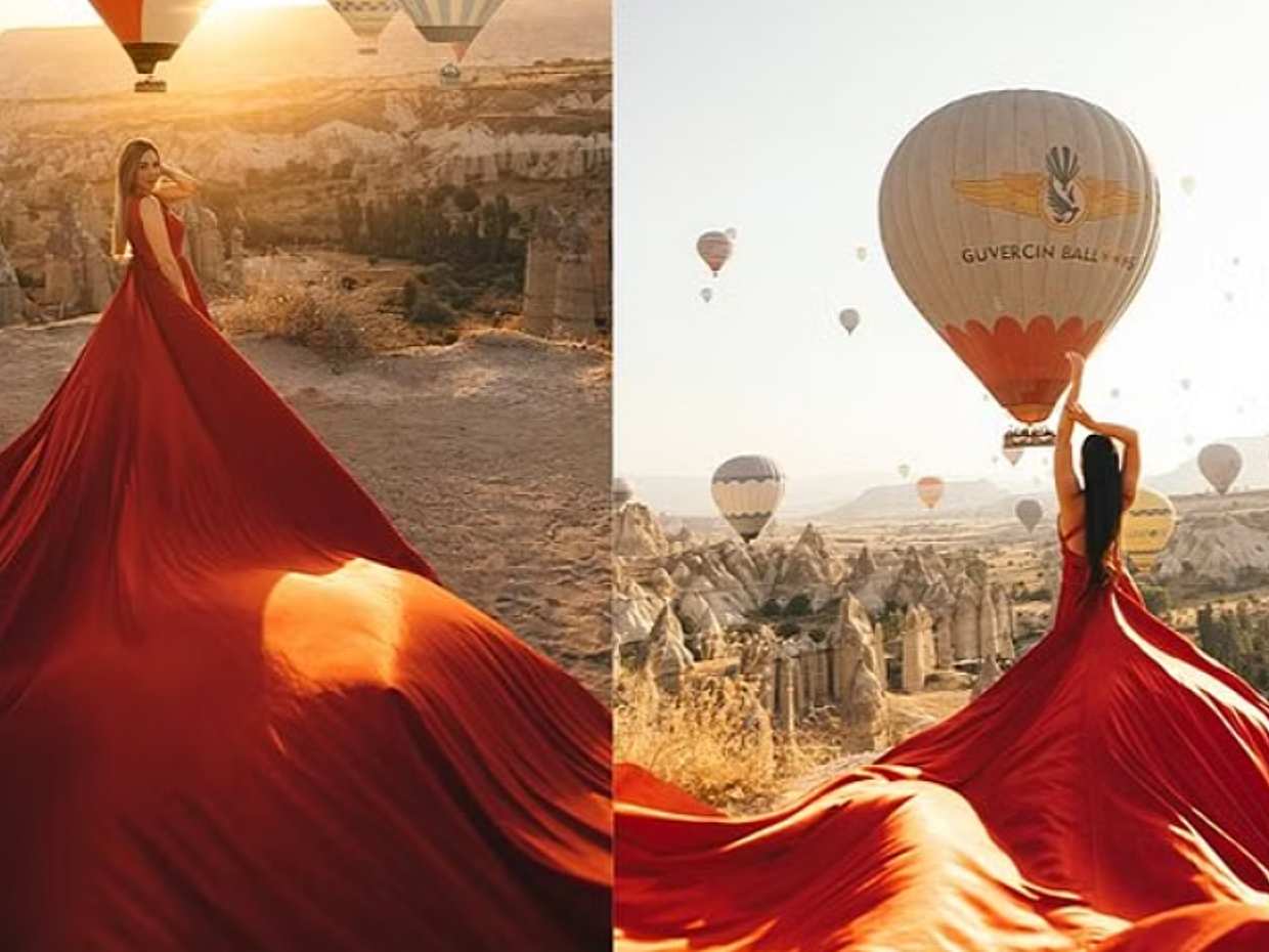Cappadocia Photoshooting with Flying Dress in Turkey, photo 3