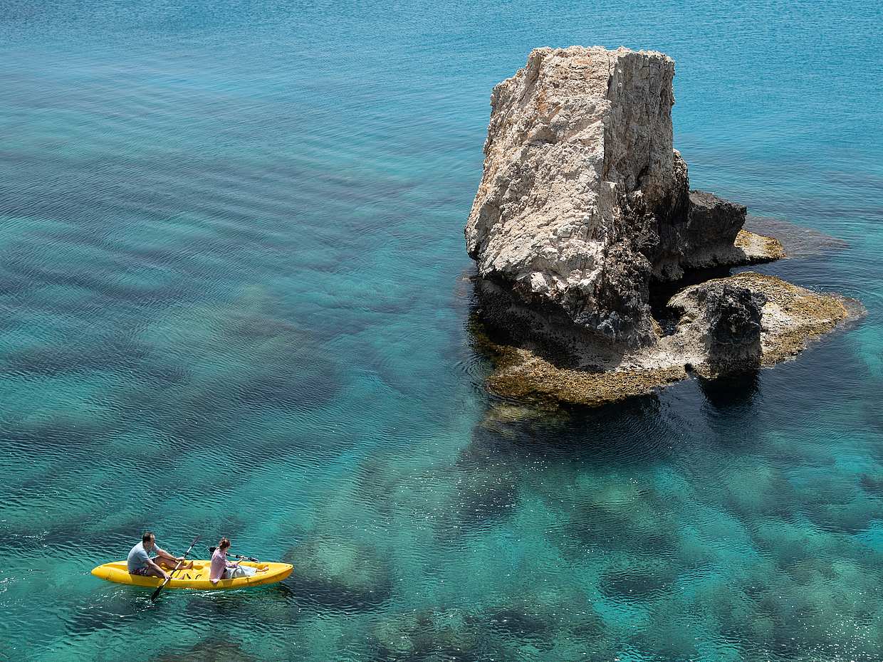 Private Sea Kayaking around Ayia Napa Sea Caves, Cyprus