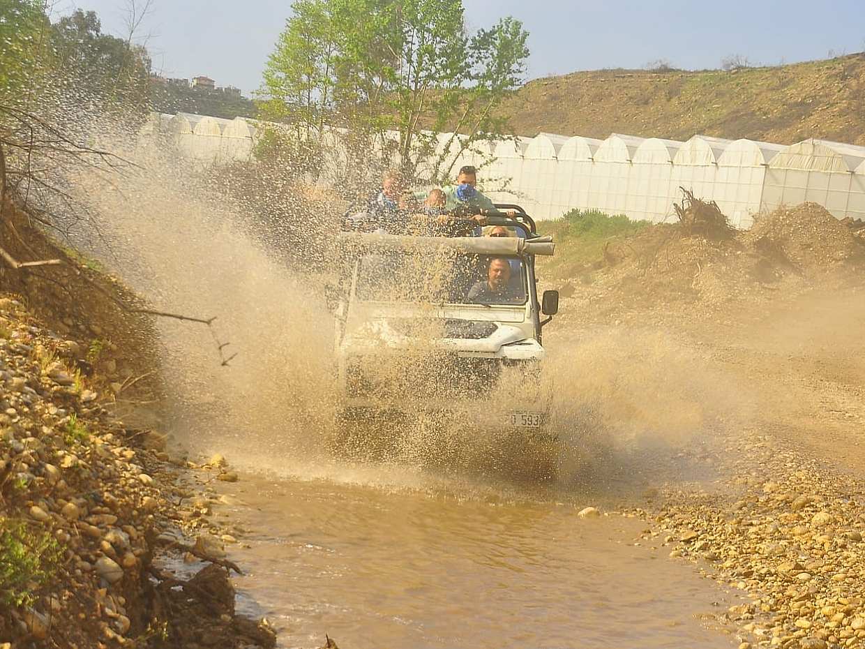 2 in 1 : Jeep Safari and Green Canyon Boat Tour from Side with Lunch in Turkey, Manavgat Small Waterfall, photo 3