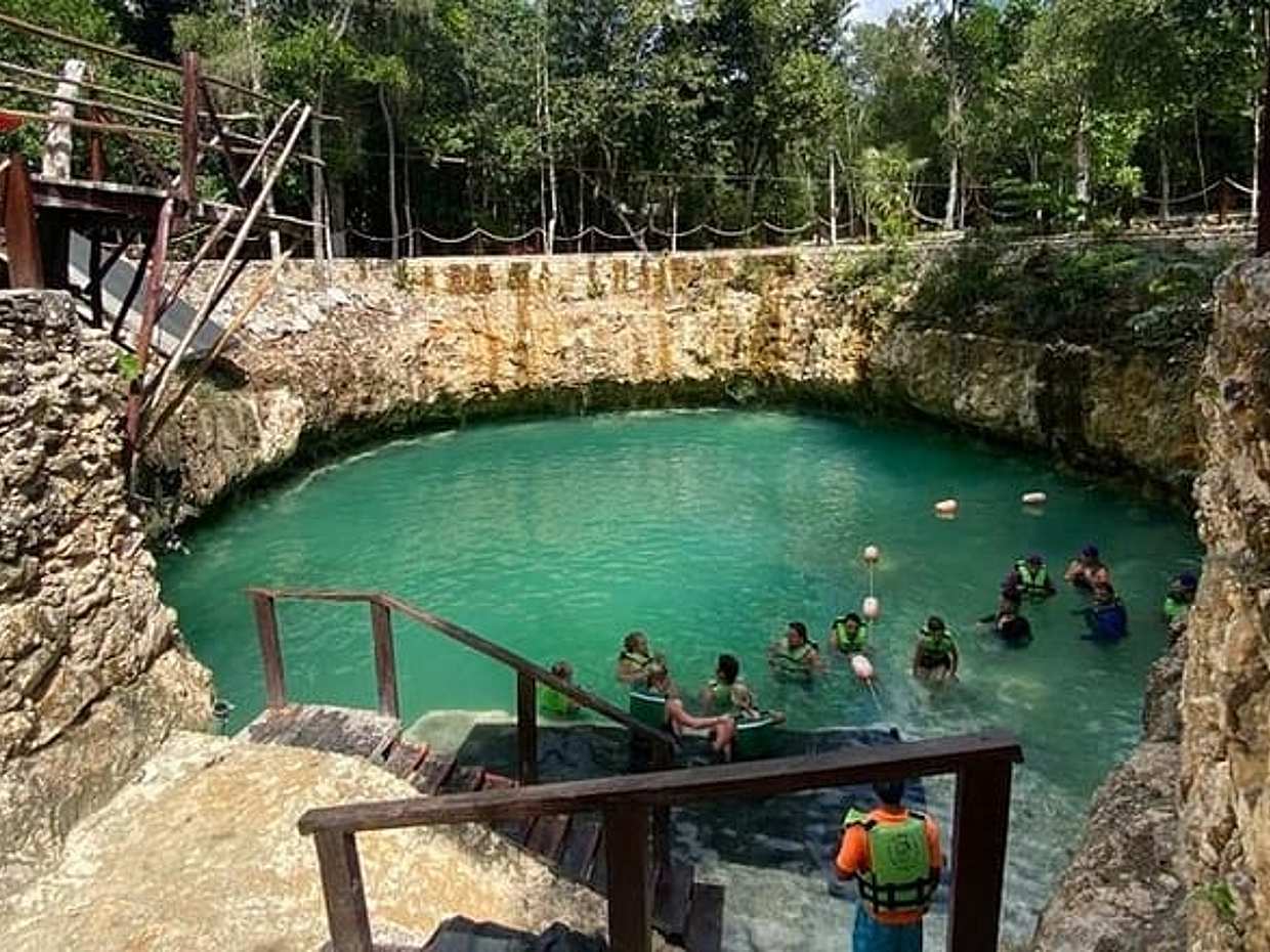 Horseback Riding Ziplines and Cenote Tour with Lunch, photo 2