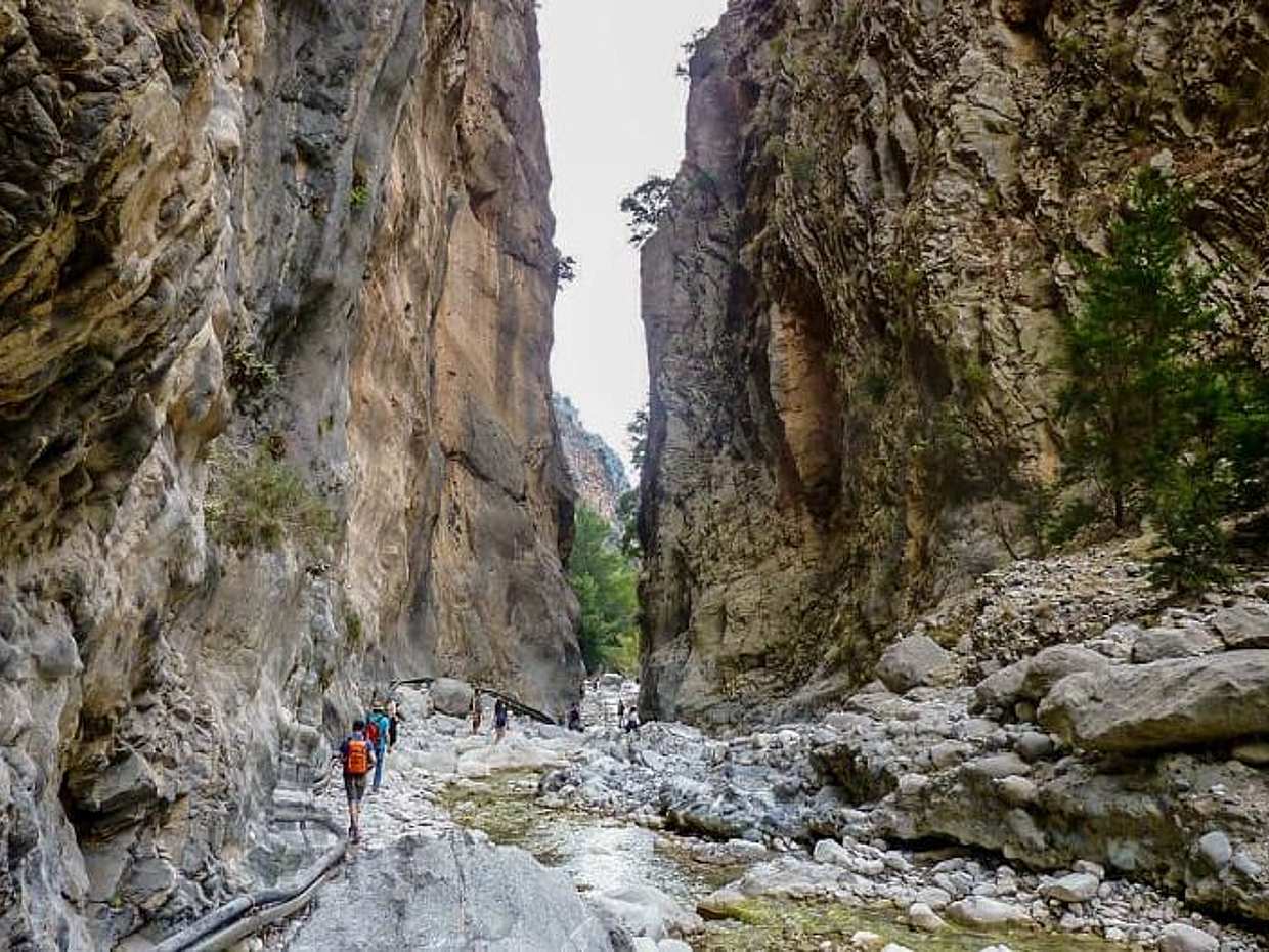 Gorges de Samaria et plage d'Agia Roumeli depuis Rethimno à Rethymno, Grèce