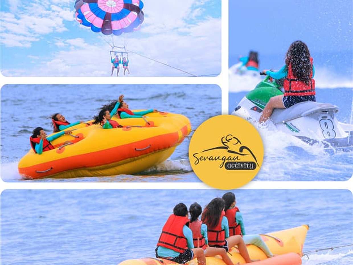 Bali Parasailing Adventure and Water Sport Package with Transport