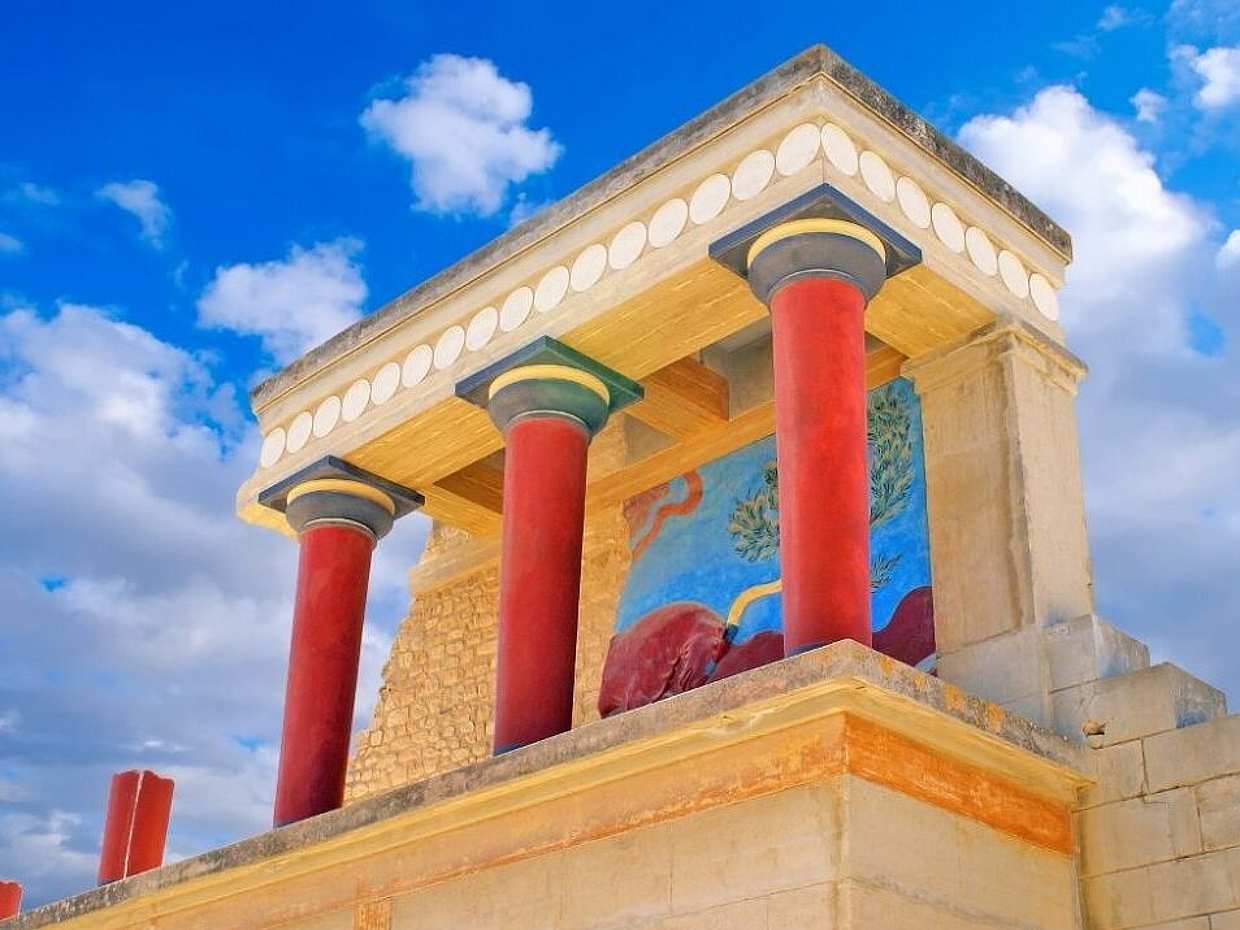 Historische stadstour door Heraklion met het paleis van Knossos en de oude markt, vanaf de cruisehaven in Griekenland.
