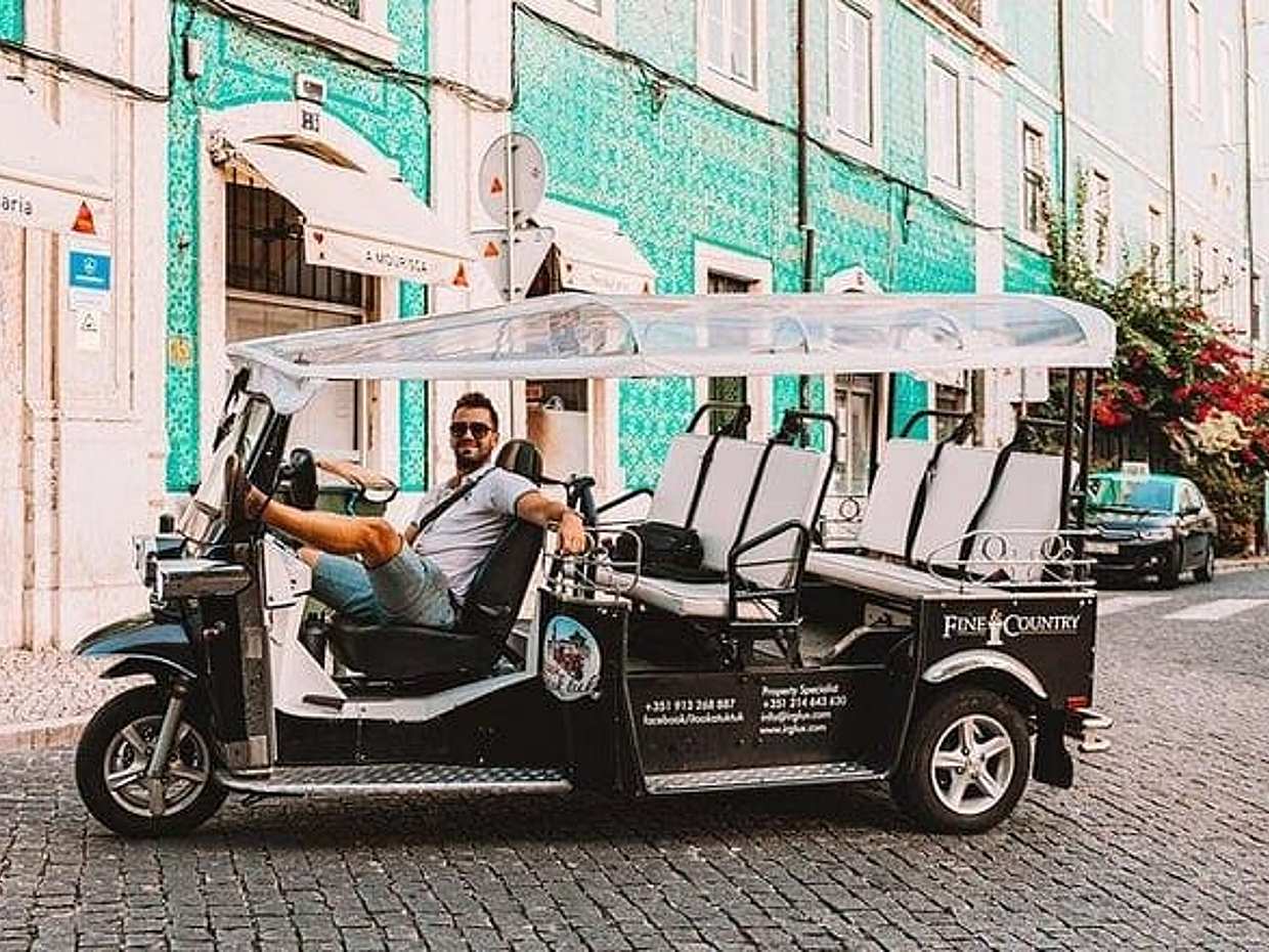2 Hour Tuk Tuk Tour of the Old Town it will make you fall in love in Portugal, Lisbon