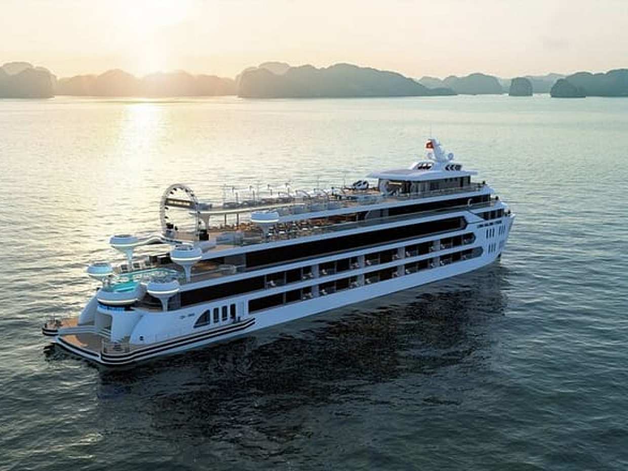 Halong Bay in 1 Day with Luna Cruise The Largest Luxury Cruise