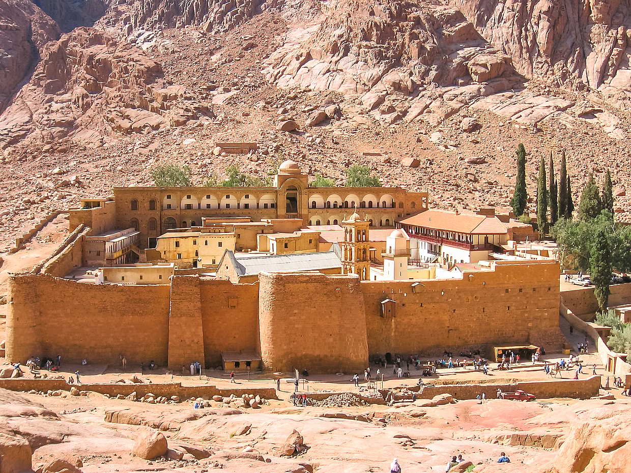 Mount Sinai and St.Catherine Monastery from Sharm El Sheikh in Sharm El-Sheikh, Egypt