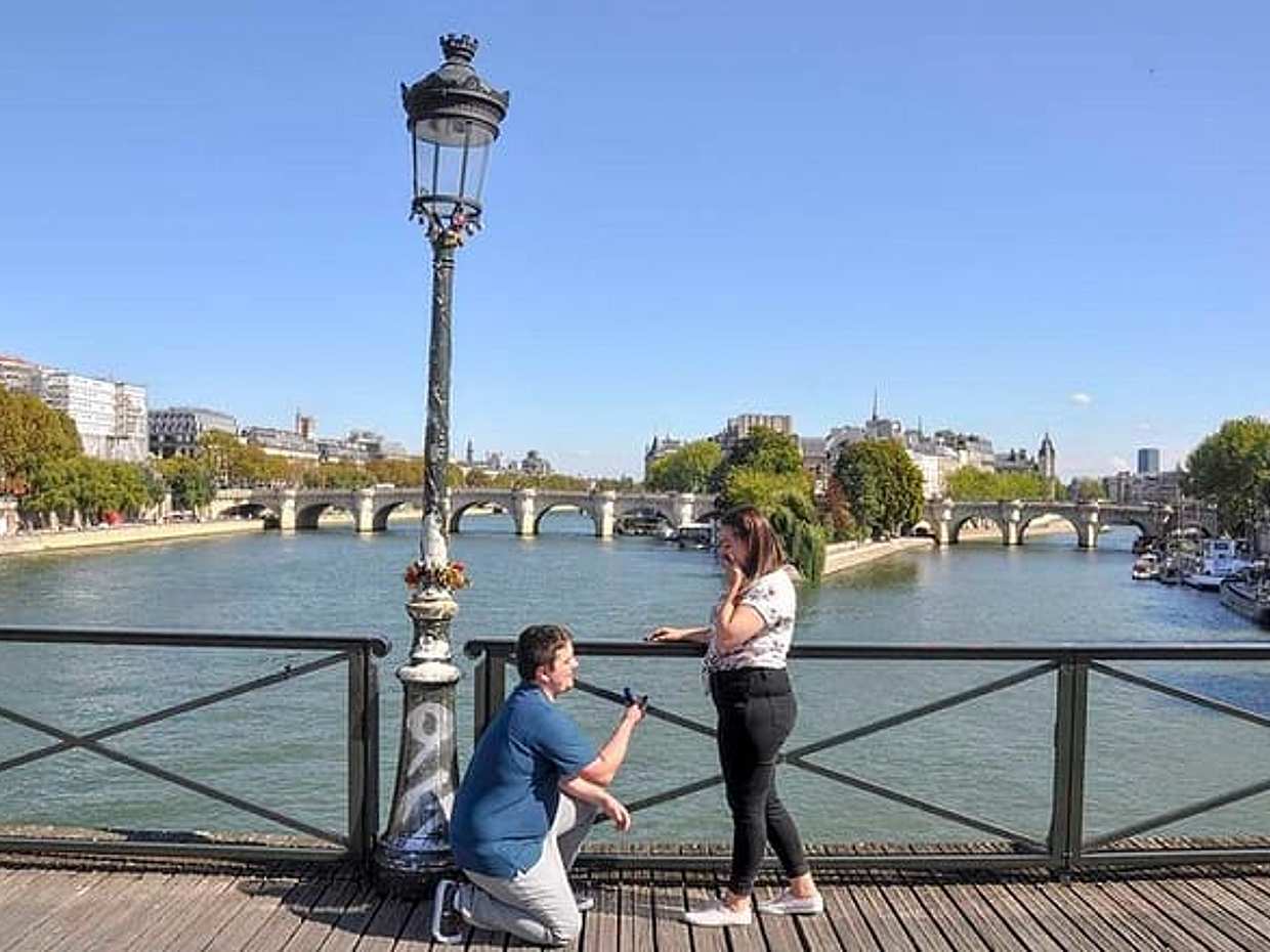 Paris Engagement Proposal Private Walking Tour with Professional Photographer, photo 4