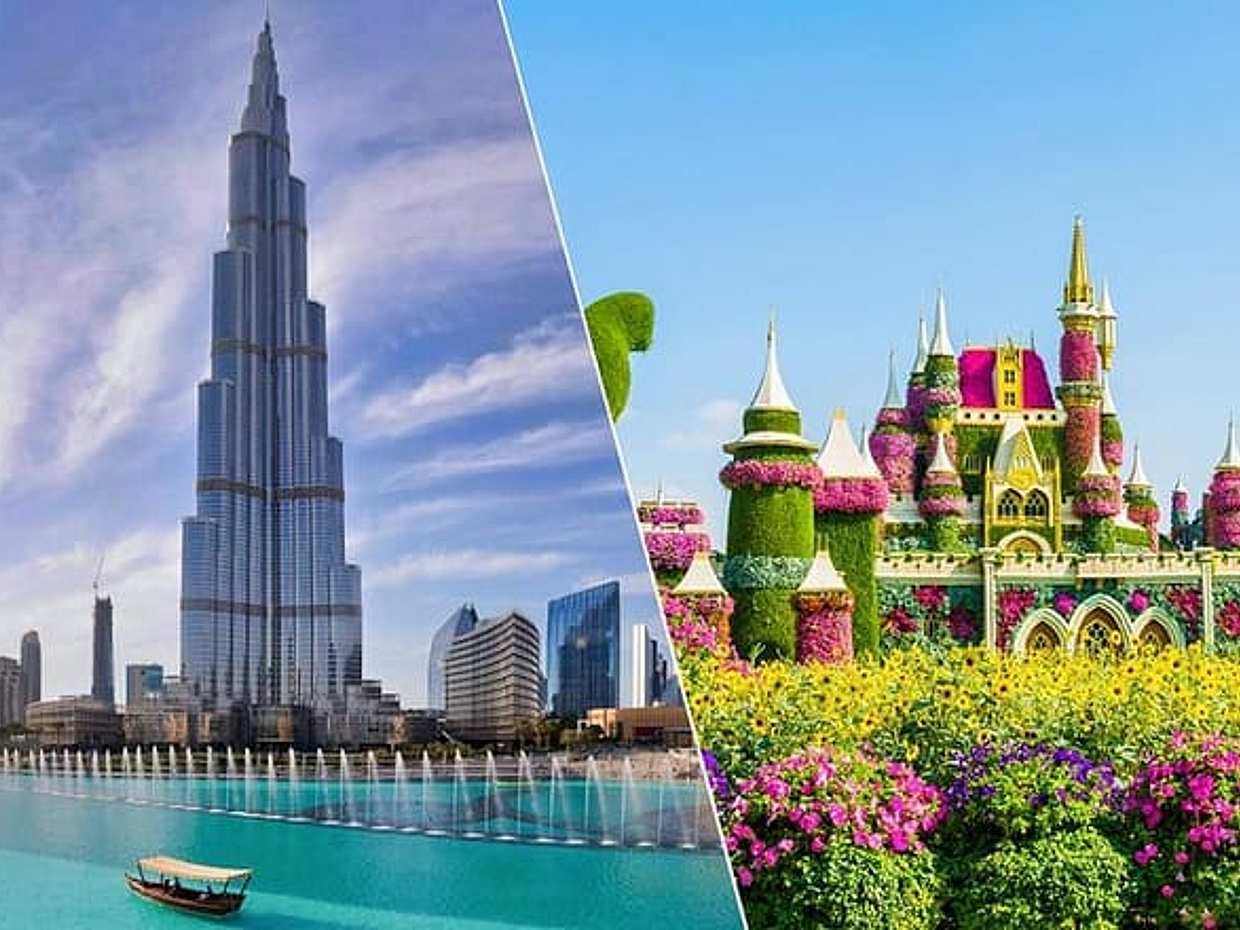 Dubai Combo: Burj Khalifa at the top & Miracle Garden Tickets in United Arab Emirates 迪拜套票：哈利法塔登顶 & 阿联酋奇迹花园门票