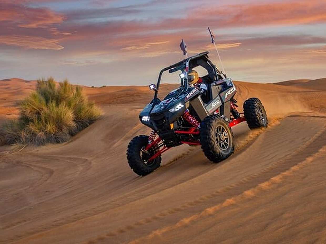 1- Seater Polaris RZR RS1 Buggy Tours in Dubai, photo 3