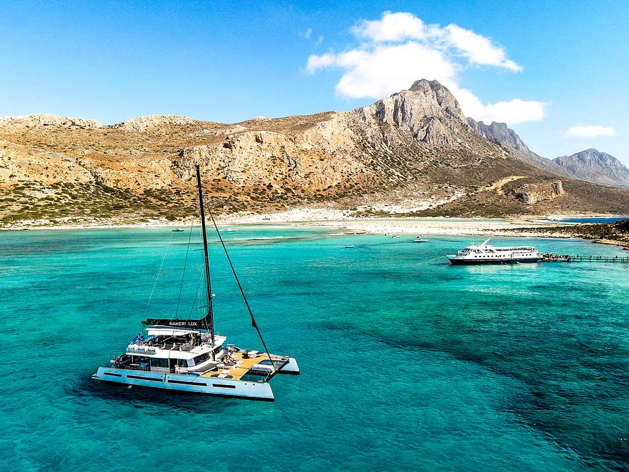 Kissamos do Balos a Gramvousa: All-inclusive odpolední luxusní plavba katamaránem (komfortní) v Řecku, Kréta