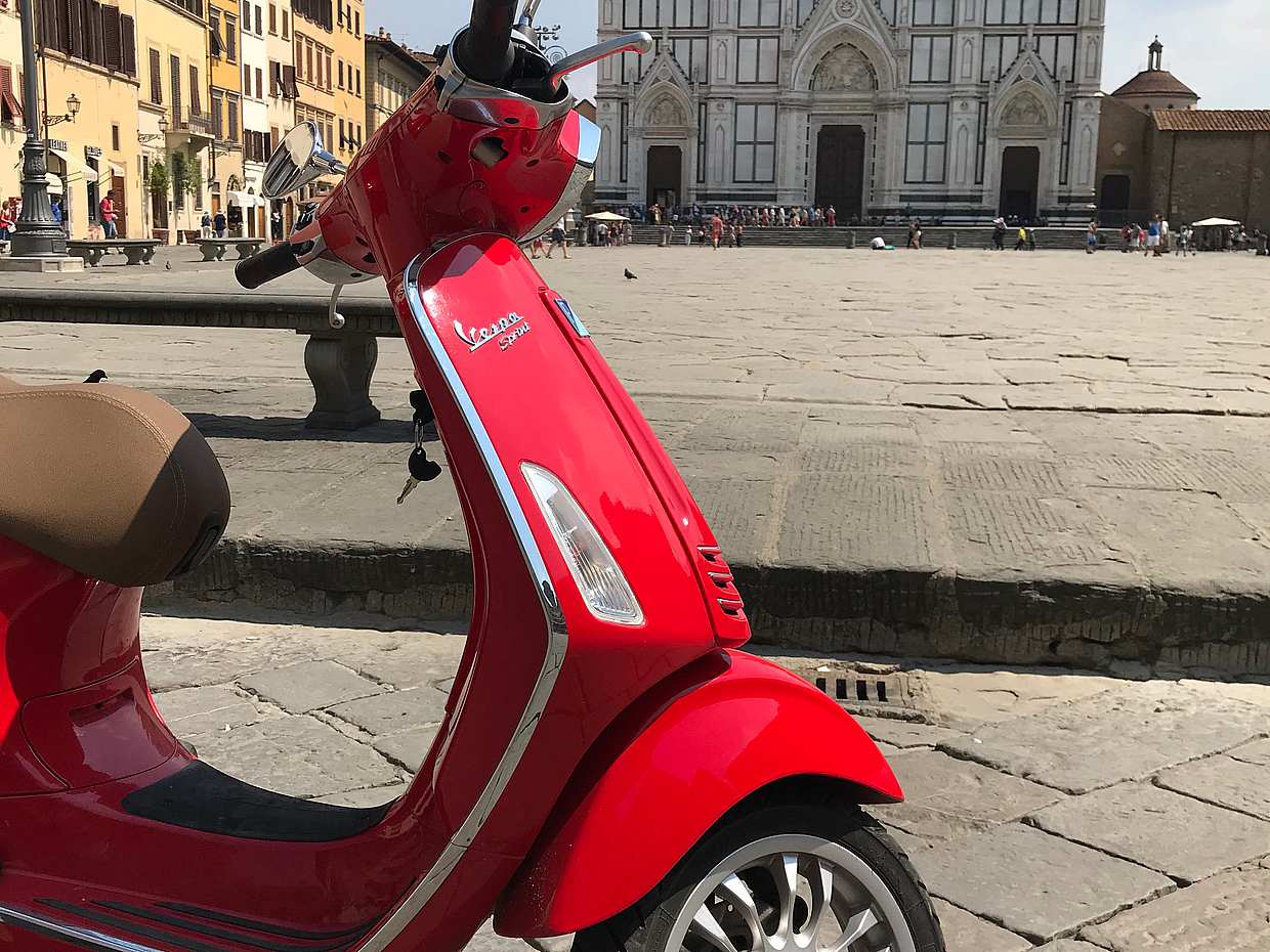 Vespa Ride in Florence in Italy