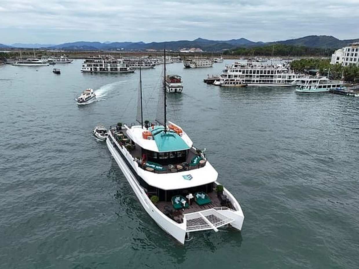 Catamaran Premium Cruise to Halong Bay & Lan Ha Bay in 1 Day Tour, Vietnam