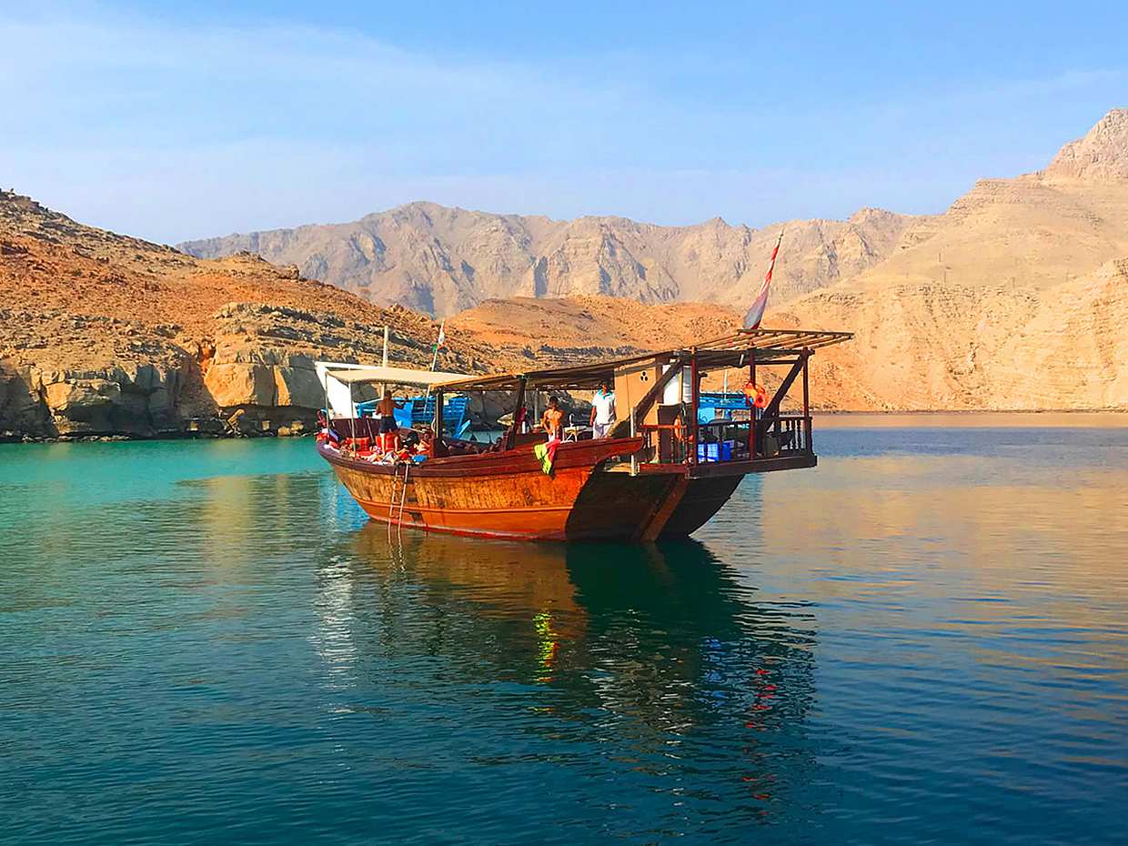 Full-day  Musandam Dibba Dhow Cruise Tour from Dubai in United Arab Emirates