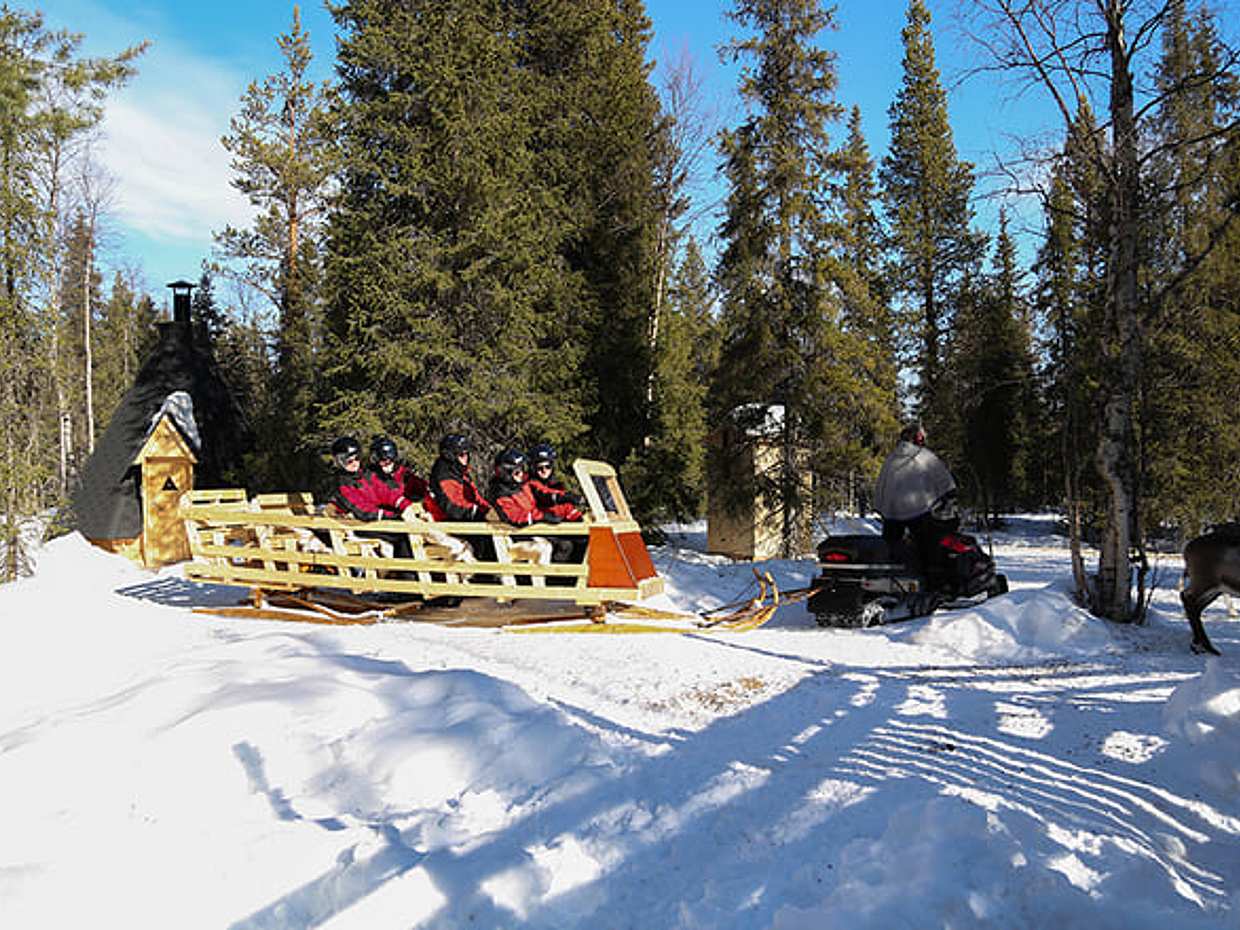 Reindeer Herder’s Day in the Wilderness — snowmobile sled & soup lunch, Levi, photo 2