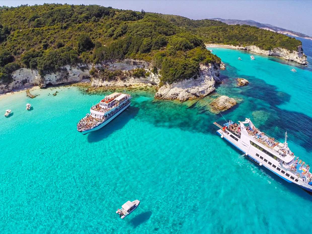 Paxos and Antipaxos Islands Full-day Boat Trip from Corfu in Greece