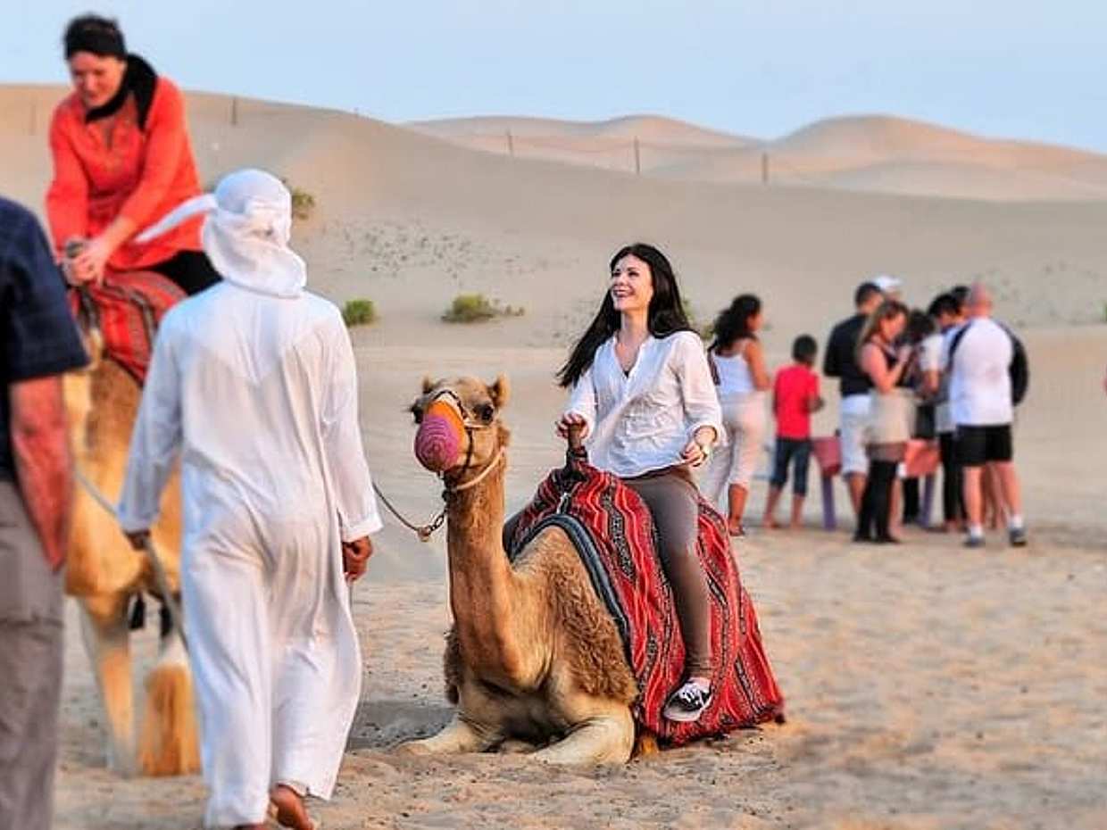Camel Trekking In Abu Dhabi with Transfer, Fun and More, photo 4