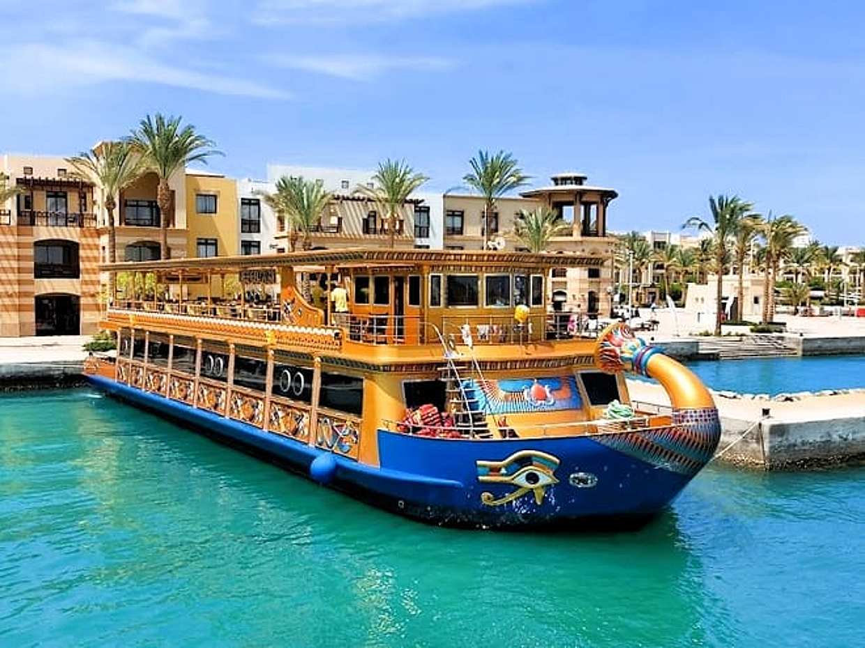 Nefertari Glass bottom Boat - A Luxury day at Sea from Marsa Alam