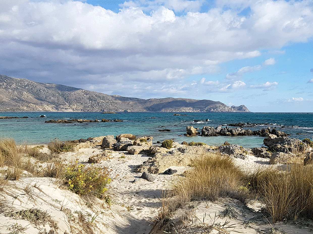 Blaue Lagune Elafonisi mit rosa Sand von Heraklion, Griechenland, photo 4