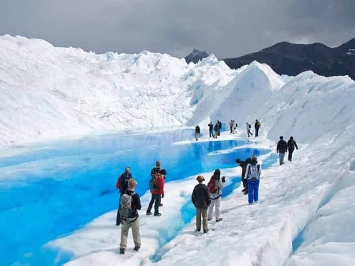"Minitrekking op de Perito Morenogletsjer, Argentinië"